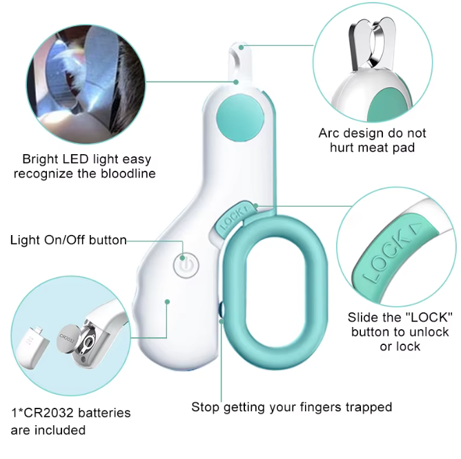 GlimmerTrim LED Pet Nail Clipper