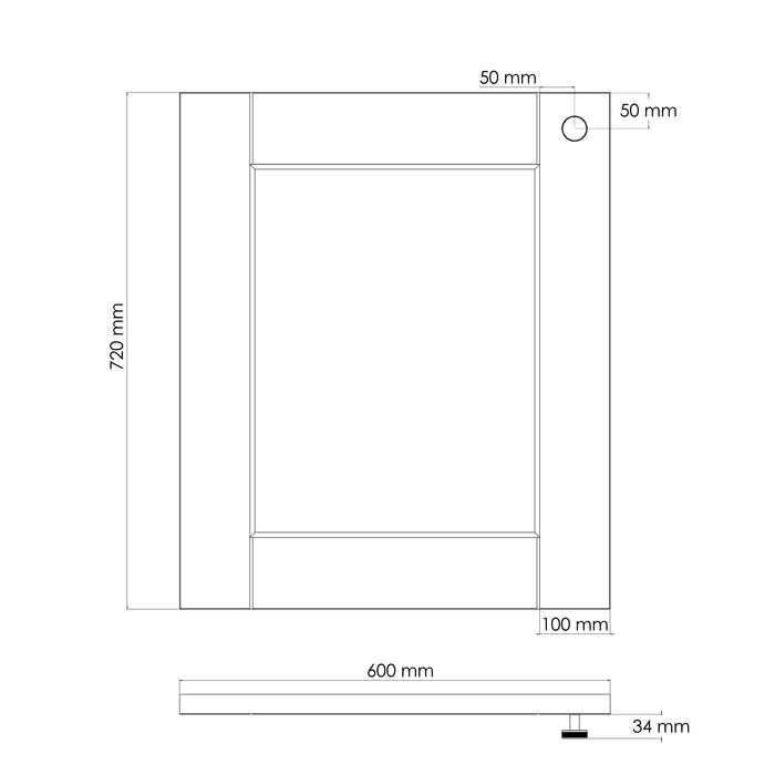 Gold Brass Door Knobs with Linear Top In Gold – product view 4