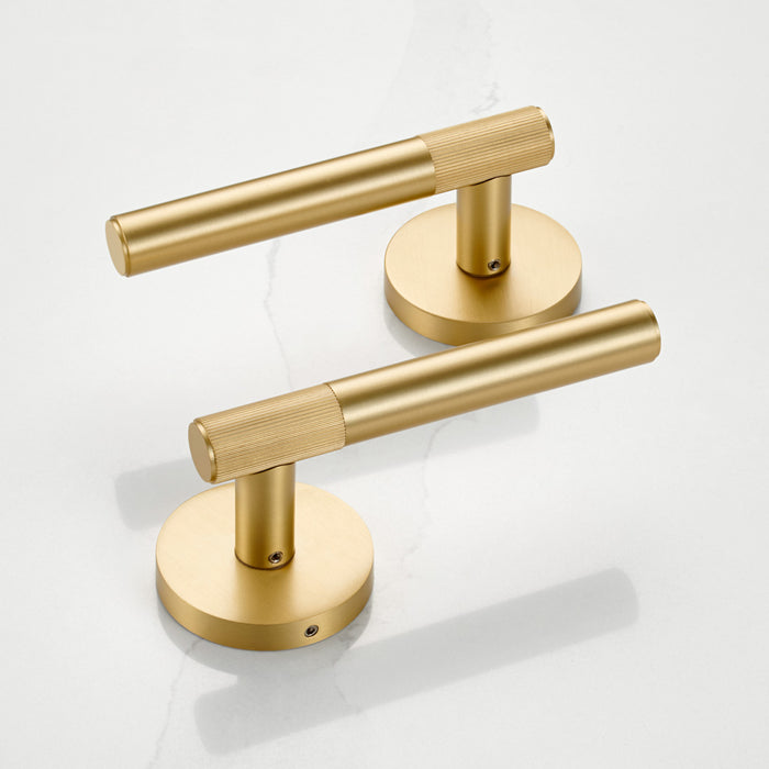Gold Linear Lever Handle with Tip in Gold
