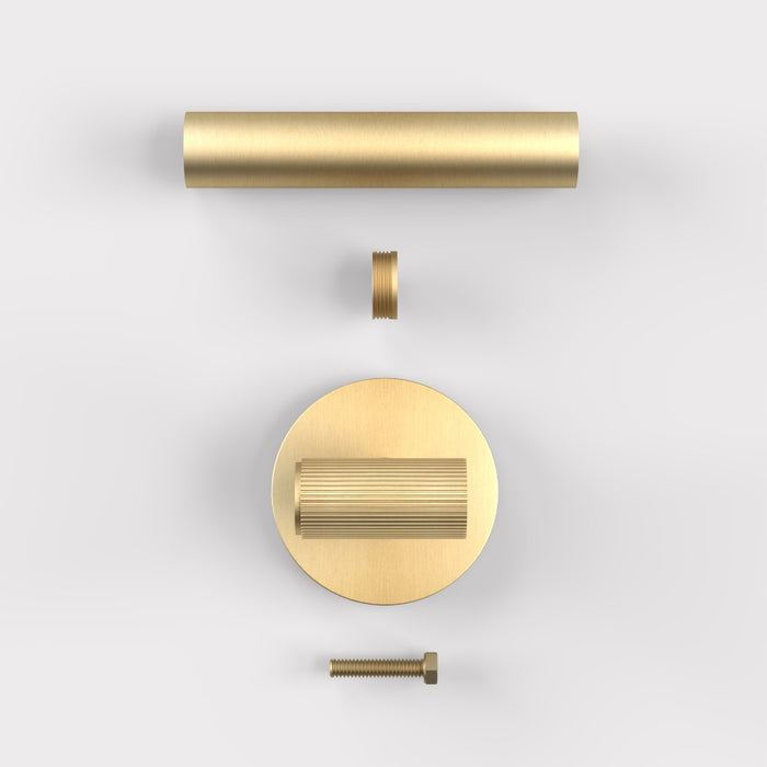Gold Linear Lever Handle with Tip in Gold – product view 4