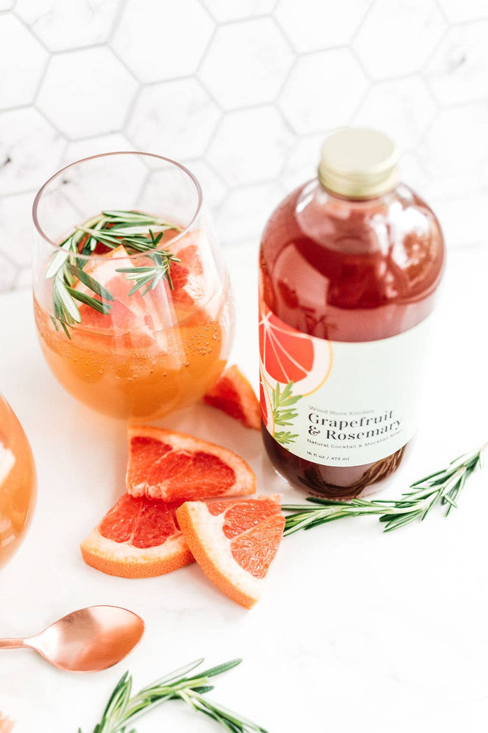 Grapefruit & Rosemary- Cocktail Mixer, 16 fl oz