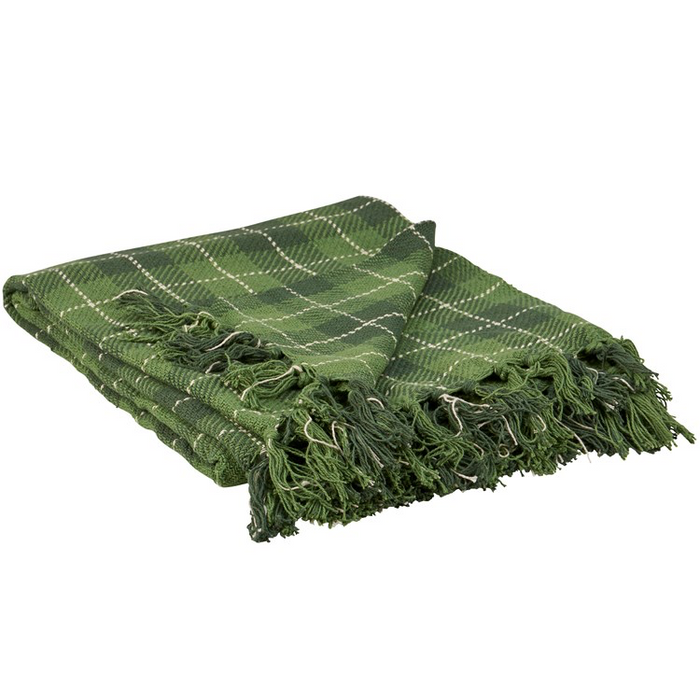 Green Tartan- Throw