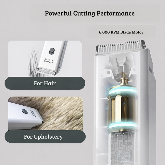GroomEase Cordless Pet Hair Clipper