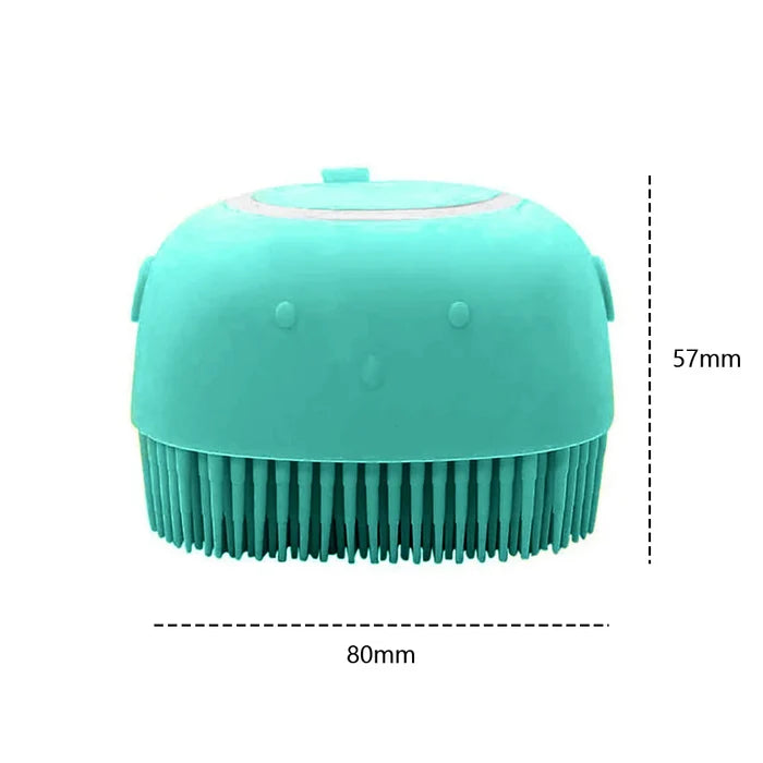 GroomEase Pet Shampoo & Massage Brush