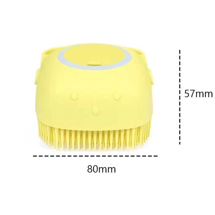 GroomEase Pet Shampoo & Massage Brush