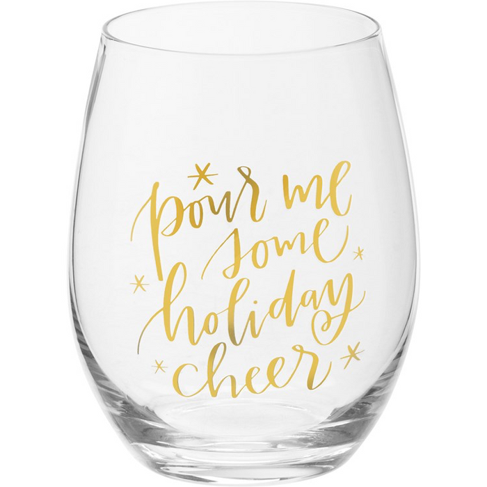 Holiday Cheer- Wine Glass