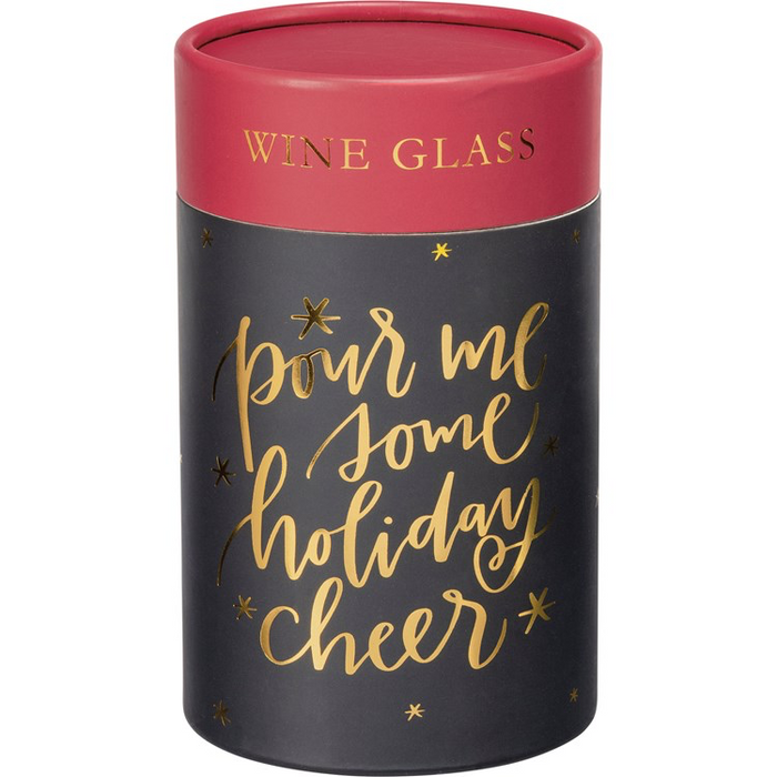 Holiday Cheer- Wine Glass