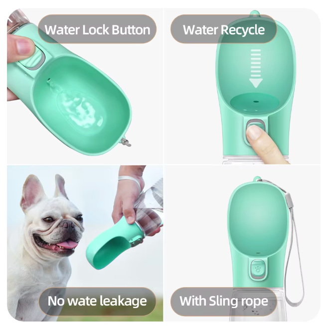 HydraSip Portable Dog & Cat Water Bottle