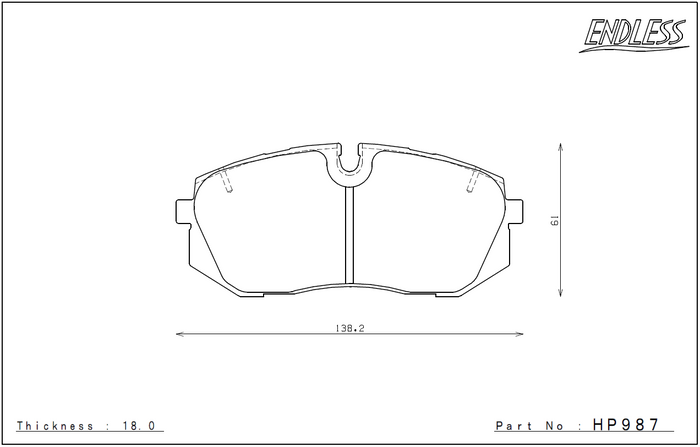 Hyundai i20 N FRONT Endless Brake Pad Set HP987 MX72