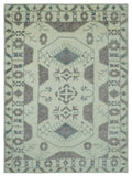 Ivory and Brown Traditional Hand Knotted Multi Size wool Area Rug - The Rug Decor