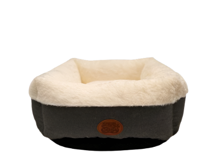 Ivory Box Bed - Supersoft Cozy Bed for Small Dogs and Cats - Pet Beds for dogs Snug and Cosy Pets