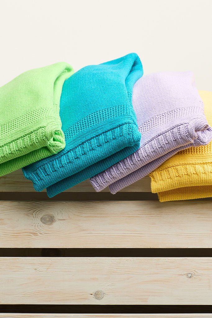 Kingfisher Cotton Cropped Guernsey Jumper