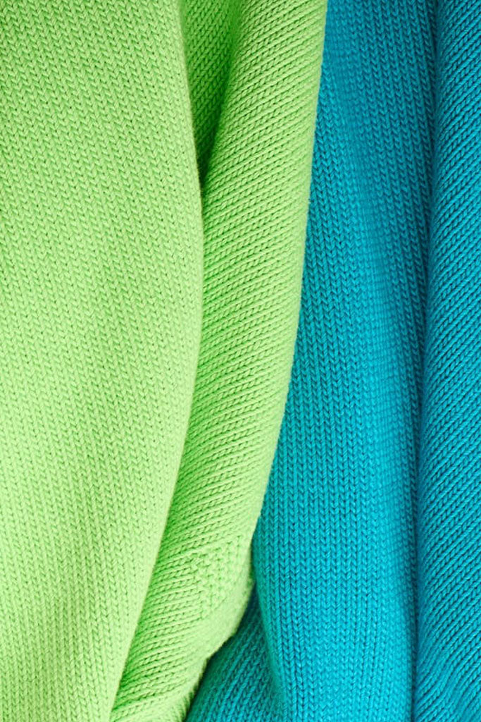 Kingfisher Cotton Cropped Guernsey Jumper