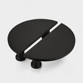 Large Solid Brass Half Moon Handles in Black