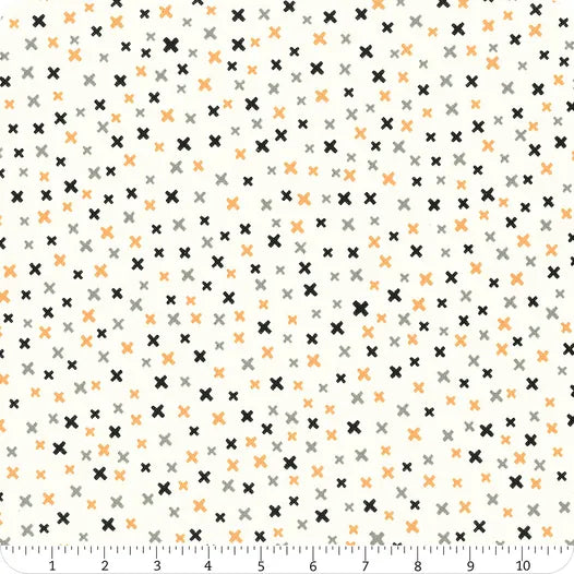 Late October Vanilla and Multicolored X's 55591-11