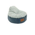 Lazy Sofa Dog Pet Puppy Bed - Fleece-Lined Two-Tone Pet Sofa with Removable Cover - Pet Beds for dogs Snug and Cosy Pets