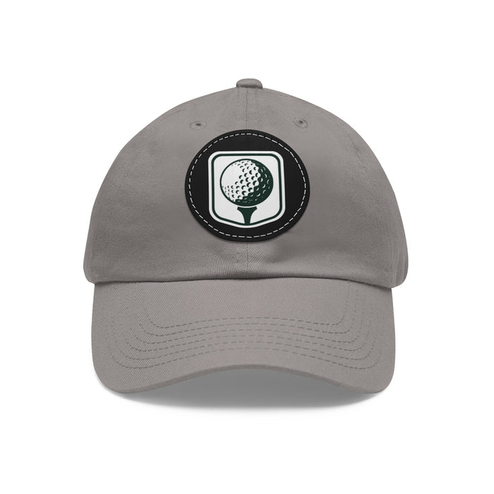 Leather Patch Golf Hat – Premium Adjustable Cap for Golfers & Outdoor Enthusiasts