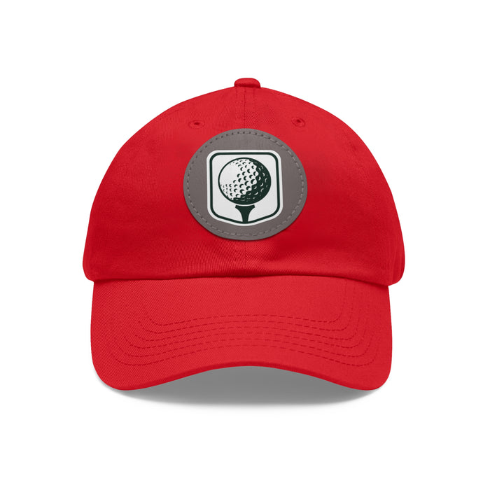 Leather Patch Golf Hat – Premium Adjustable Cap for Golfers & Outdoor Enthusiasts