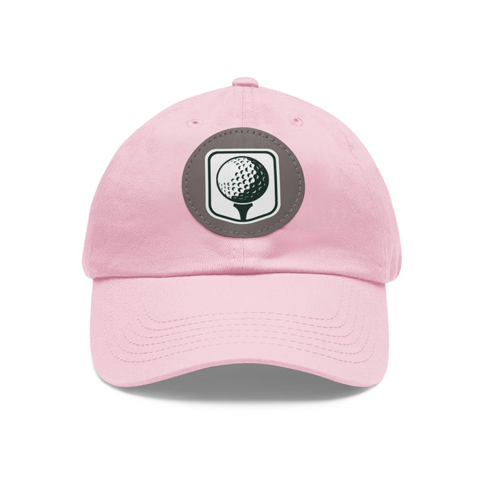 Leather Patch Golf Hat – Premium Adjustable Cap for Golfers & Outdoor Enthusiasts