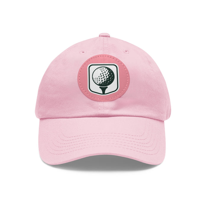 Leather Patch Golf Hat – Premium Adjustable Cap for Golfers & Outdoor Enthusiasts