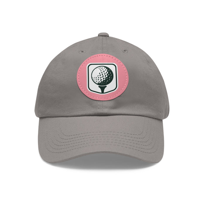 Leather Patch Golf Hat – Premium Adjustable Cap for Golfers & Outdoor Enthusiasts