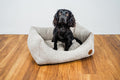 Luxury Teddy Dog Bed - Plush Boucle Puppy Bed with Padded Sides - Dog Bed for dogs Snug and Cosy Pets