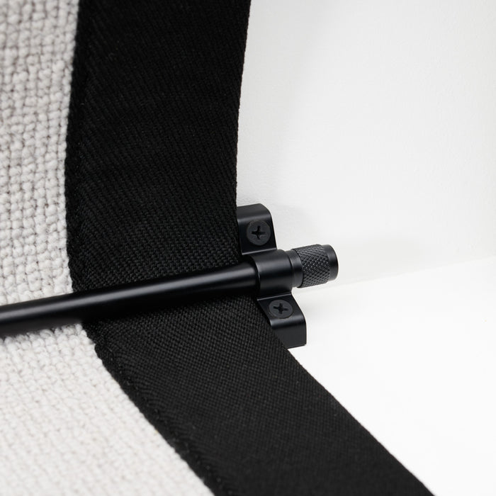 Made to Measure Brass Stair Carpet Runner Rods in Black – product view 5