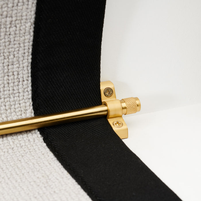 Made to Measure Brass Stair Carpet Runner Rods in Gold – product view 4