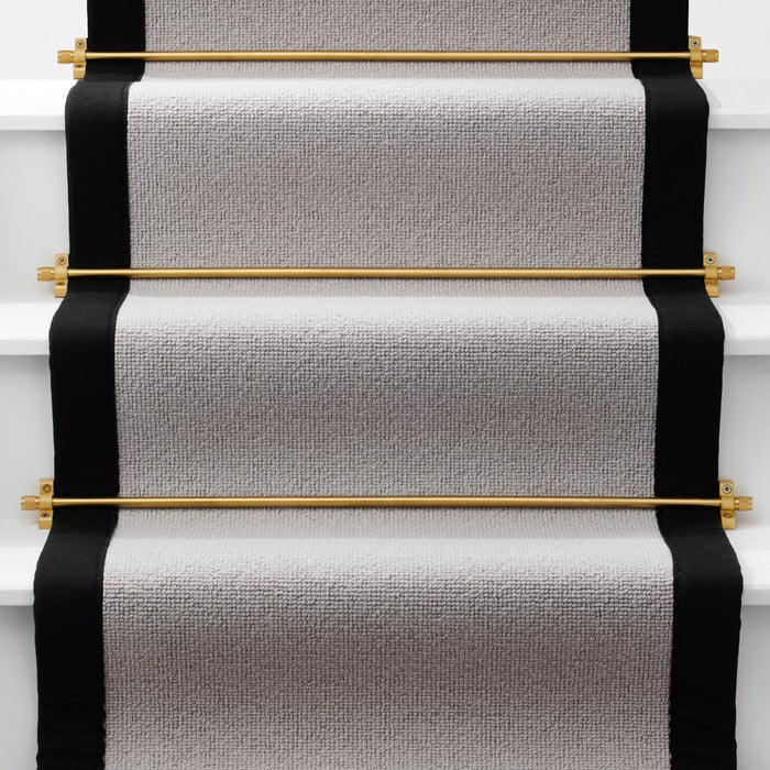 Made to Measure Brass Stair Carpet Runner Rods in Gold – product view 5