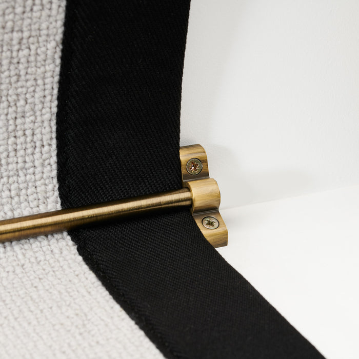 Made to Measure Brass Stair Runner Rod with No Finial in Antique Gold – product view 2