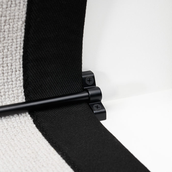 Made to Measure Brass Stair Runner Rod with No Finial in Black – product view 2