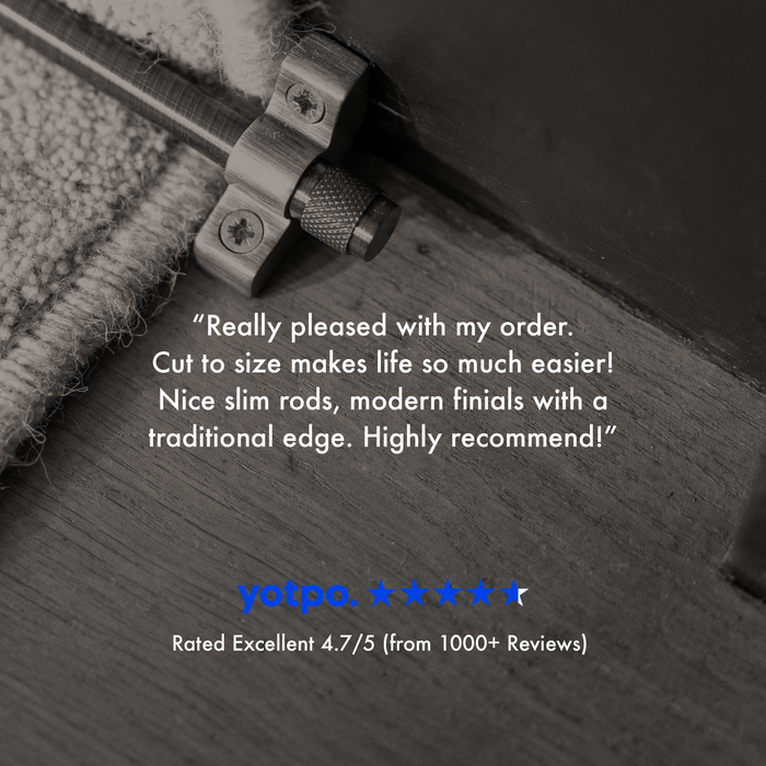 Customer reviews for Brass Stair Carpet Runner Rods in Black