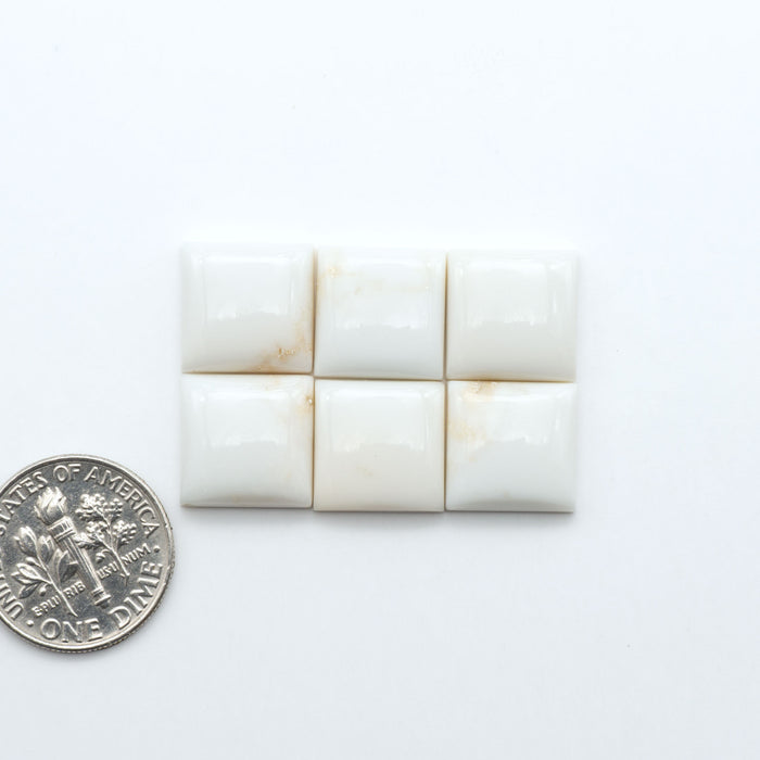 Magnesite Cabochons are a must-have for jewelry makers. These stones feature a unique blend of white and brown making them perfect for a variety of designs.