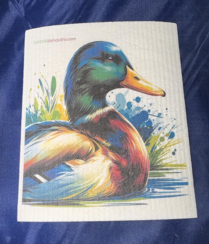 Mallard Duck Head Swedish Towel
