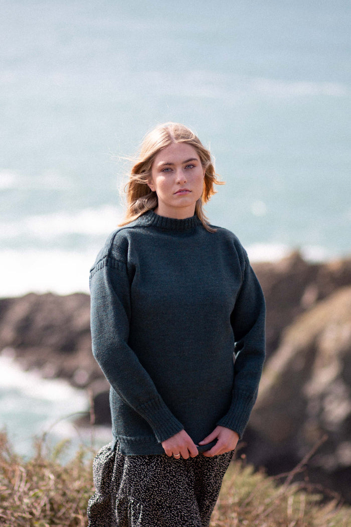 Mallard Green Traditional Guernsey Jumper