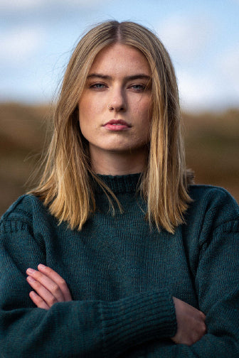 Mallard Green Traditional Guernsey Jumper