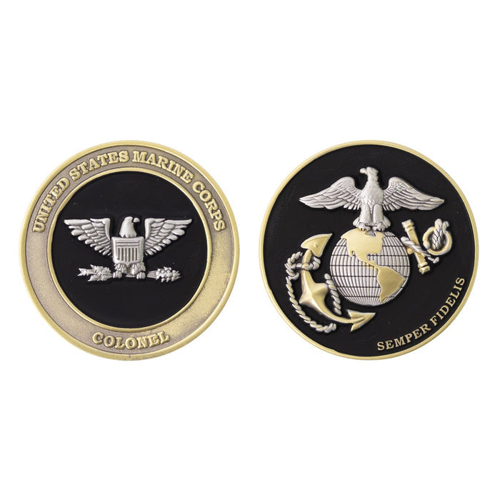 Marine Corps Coin: Colonel 1.75"