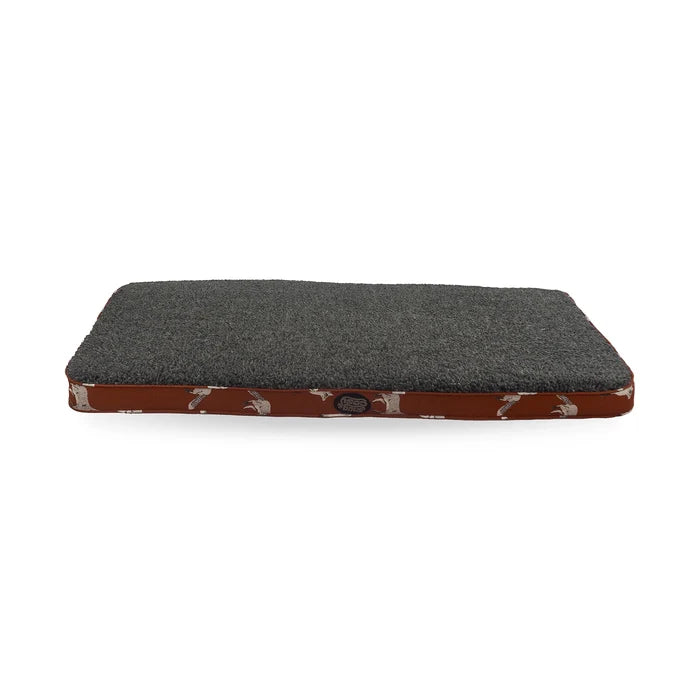 Memory Foam Lounger - Fox Print - for dogs Snug and Cosy Pets