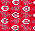 MLB Cincinnati Reds Cotton Fabric by the Yard 6637 B