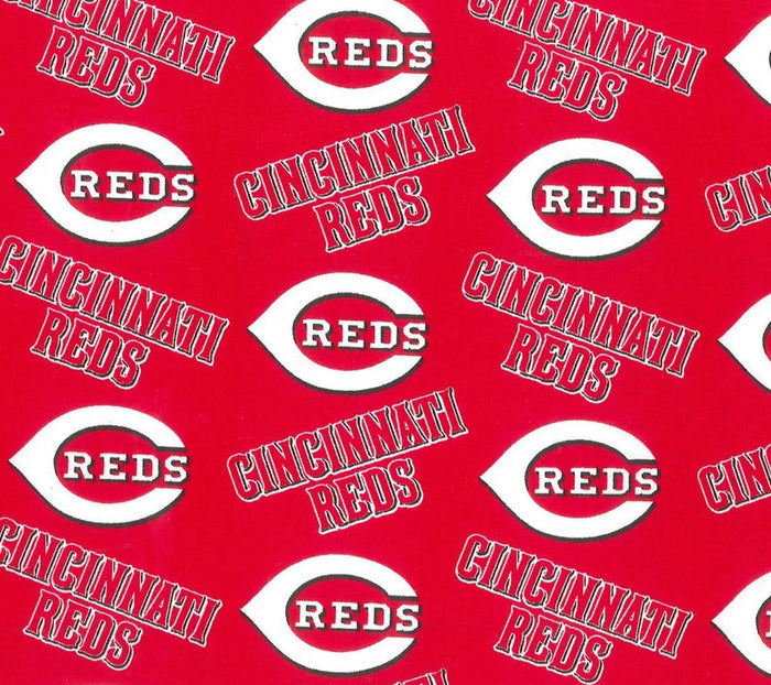 MLB Cincinnati Reds Cotton Fabric by the Yard 6637 B