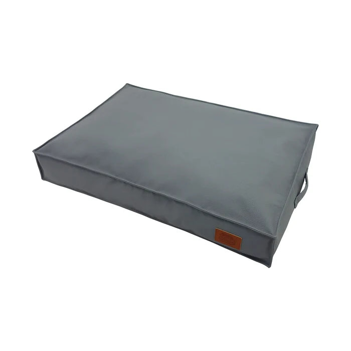 Monza Faux Leather Dog Lounger – Blue & Grey | Snug and Cosy Pets - Dog Beds & Loungers for dogs Snug and Cosy Pets