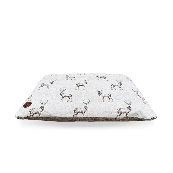 Moorland Stag Reversible Dog Lounger - Embrace Autumn Elegance - Pet Loungers for dogs Snug and Cosy Pets
