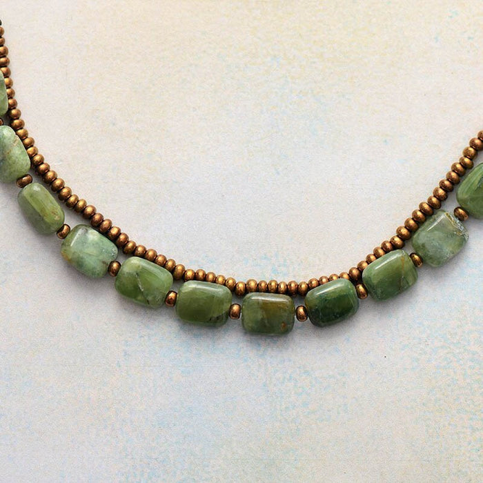 Natural Jade Multi Strands Bracelet