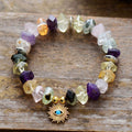 Natural Mixed Quartz Crystals Bracelet