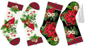 Northcott Cardinal Christmas 25486 10 Stockings 24" Panel