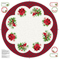 Northcott Cardinal Christmas DP25477 10 Tree Skirt Panel