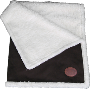 Novara Fleece Lined Pet Blanket – Brown Grey - Pet Blankets for dogs Snug and Cosy Pets