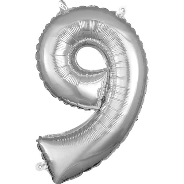 Number 9 Silver 40in – 1 piece
