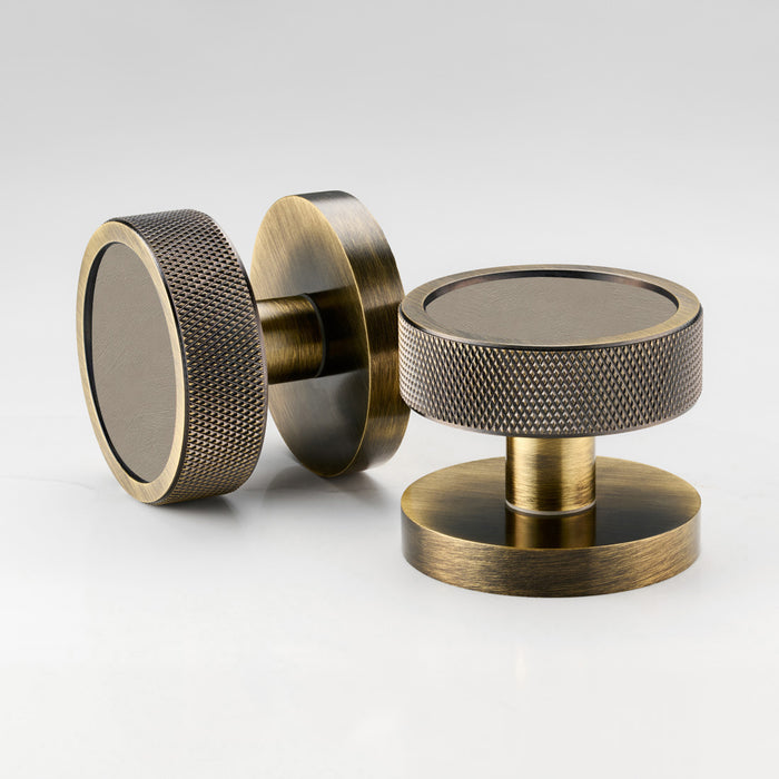 Paintable Mortice Door Knobs in Antique – product view 4