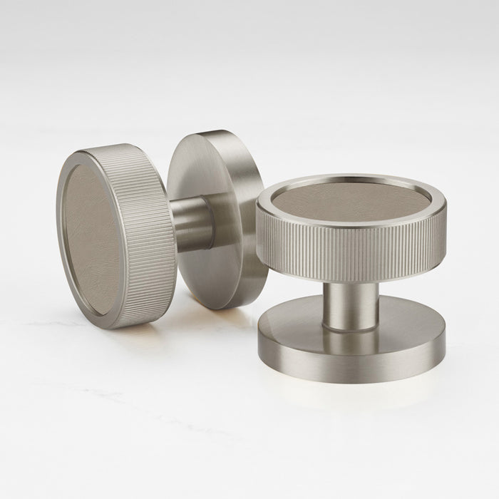 Paintable Mortice Door Knobs in Silver – product view 7